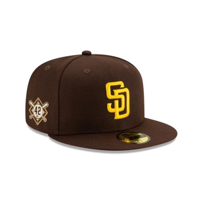 San Diego Padres Gorra | New Era MLB Jackie Robinson Day 59fifty Fitted Cap Mexico - Marrom